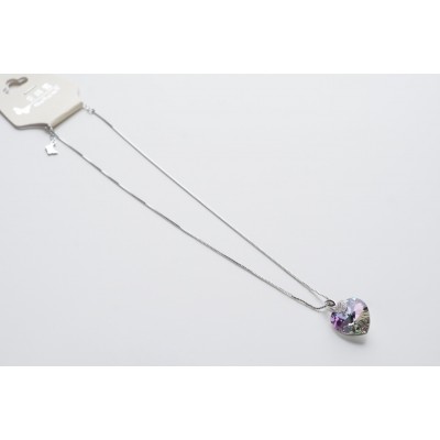 قلادة بتعليقة القلب بالالوان السبعة 