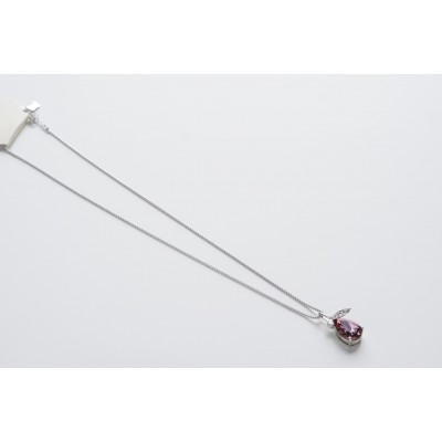 قلادة بفص كرستال بيبي بنك