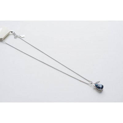 قلادة بفص كرستال ازرق